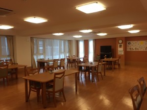 ▲１F食堂です。